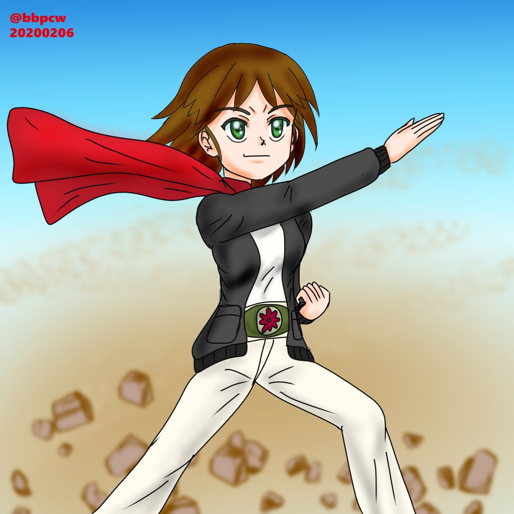 「昭和キャラっぽいことをしてるガルパンキャラでw  #昭和の日だから昭和のキャラク」|ビバ㌠ ユニバースのイラスト