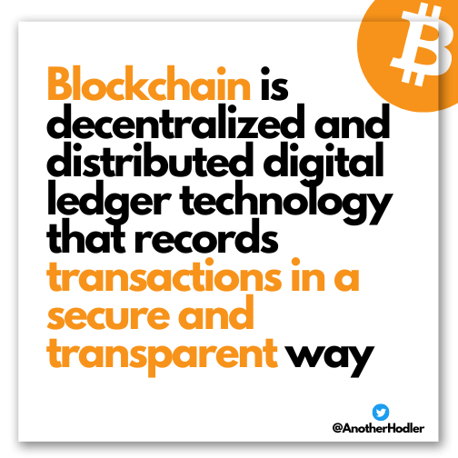 AnotherHodler's tweet photo. Blockchain is a digital ledger #Bitcoin https://t.co/H6kEmksu6O