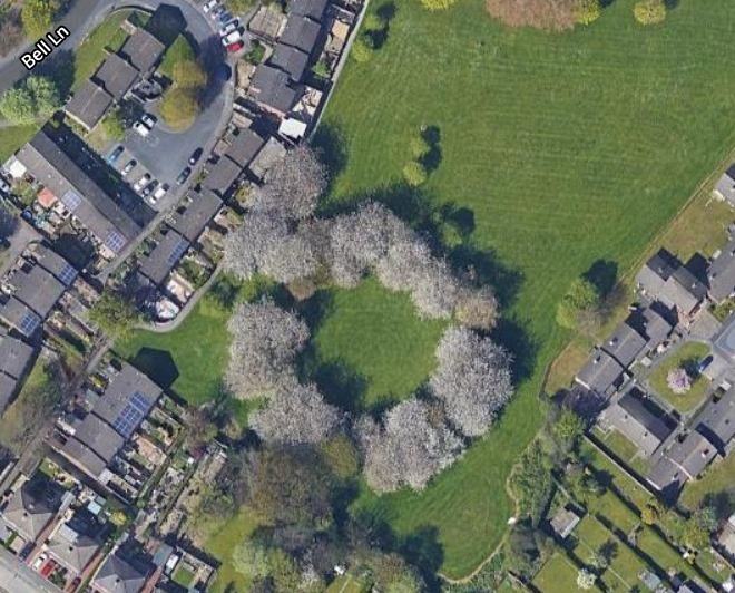 Today is #OrchardBlossomDay. A good opportunity to see the finest and largest blossom circle in Yorkshire, the Bellmount Orchard in Bramley. Some day we'd love to organise some events here. <a href="/loveleedsparks/">Love Leeds Parks</a> <a href="/leedsParks/">Leeds Parks</a> #blossomwatch