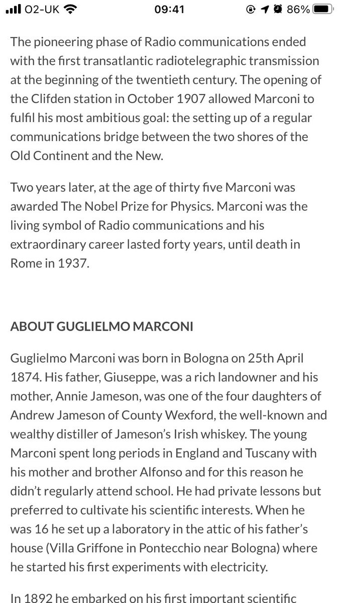 annielambred's tweet photo. So much more to a photo than you realise…reading up on our grandad (with an x by him) & when he used to work for Marconi (the inventor of radio communication) in Clifden, Ireland, incredible story…love history ❤️ #history #marconi #marconiday #clifden #Ireland https://t.co/0zipckDhKM