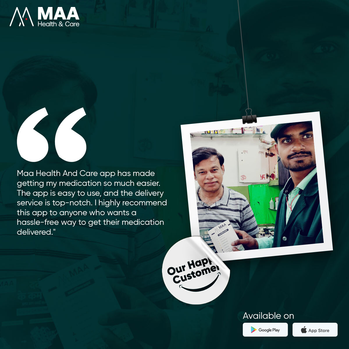 Your satisfaction with our service is our top priority.✌
.
.
#MaaHealthAndCare #HealthcareApp #DigitalHealth #HealthTech #MobileHealth #PersonalizedHealthcare #Telemedicine #VirtualHealth #HealthAwareness #customerreviews #HappyCustomers #HealthcareReviews #AppReviews #Health