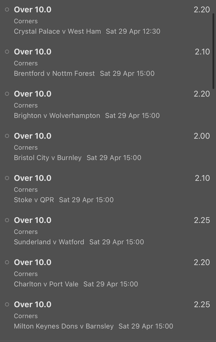 thebetsline_'s tweet photo. CRAZZZZY CORNER ACCA! 🤯⛳️

£5 returns £2,377.23!

LET ME KNOW IF YOUR ON FOR A £1! 💫 https://t.co/2DExkj0MTo