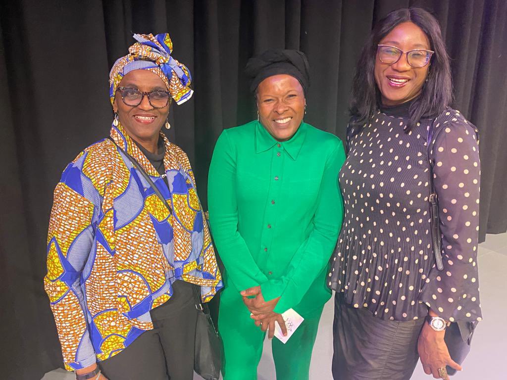 DomingoAnni's tweet photo. Wonderful evening at SOAS - Hidden Histories: Celebrating through Masquerade, celebrating the Gambia. Talks, music and masquerading. Chaired by Kadija Sesay, with The Gambian High Commissioner to the UK, Her Excellency Dr Fatou Bensouda, the amazing sculptor Sokari Douglas Camp. https://t.co/atAiloCKW5