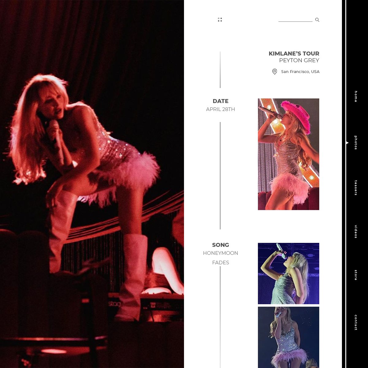 ⠀⠀⠀ ⠀
⠀⠀⠀ ⵌ dailyupdates • • • new post!

Peyton Grey était présente sur la tournée de Kimlane Dawson pour une apparition surprise.

⠀⠀