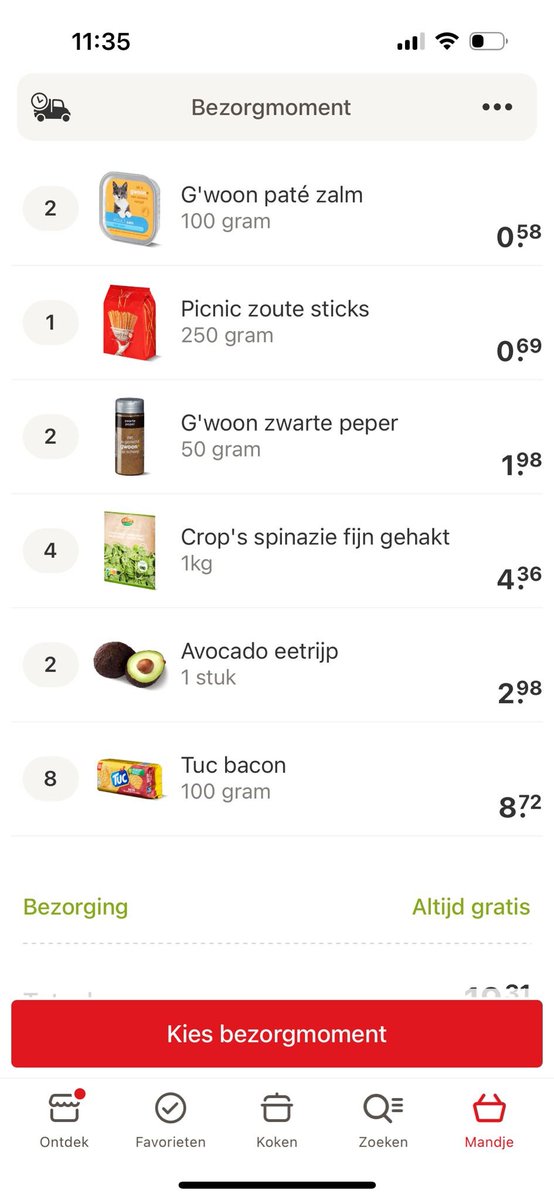 chieldeleeuw's tweet photo. PicNic winkelwagen 😅

Lunch: katten zalm paté  met zoute sticks, tuc bacon crackers, spinazie salade met avocado

...work in progress https://t.co/3HET4JxAuY