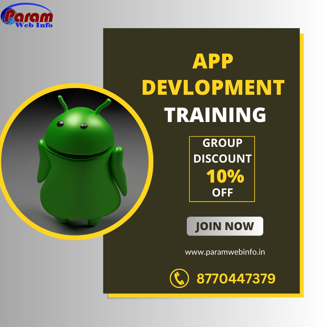 Paramwebinfo20's tweet image. App development training in Raipur Chhattisgarh where you will get Java programming language my SQL back End PHP
#appdevelopment
#javatraining
#paramsir
#androiddevelopment
#paramwebinfo