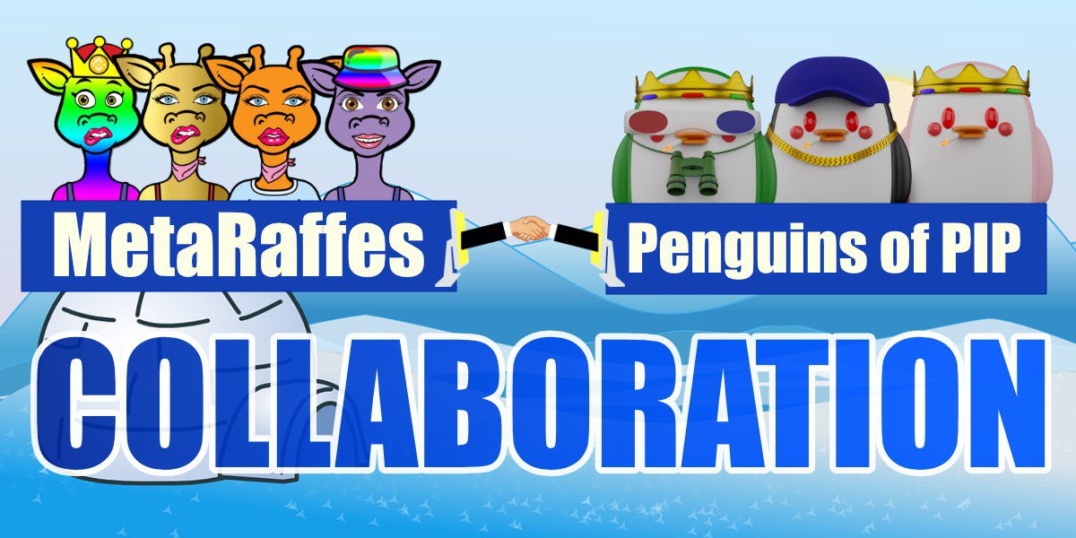 PenguinsPiP_'s tweet photo. New Collaboration with @MetaRaffes 🔥🔥🔥

Big news coming soon ✌️

#penguinsofpip #metaraffles https://t.co/4J4JK9Saqp