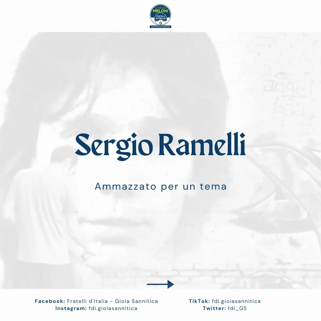 fdi_GS's tweet photo. 29 APRILE 1975: MUORE SERGIO RAMELLI

48 anni fa, dopo oltre un mese e mezzo di agonia, muore in ospedale Sergio. https://t.co/nRA990qO4k