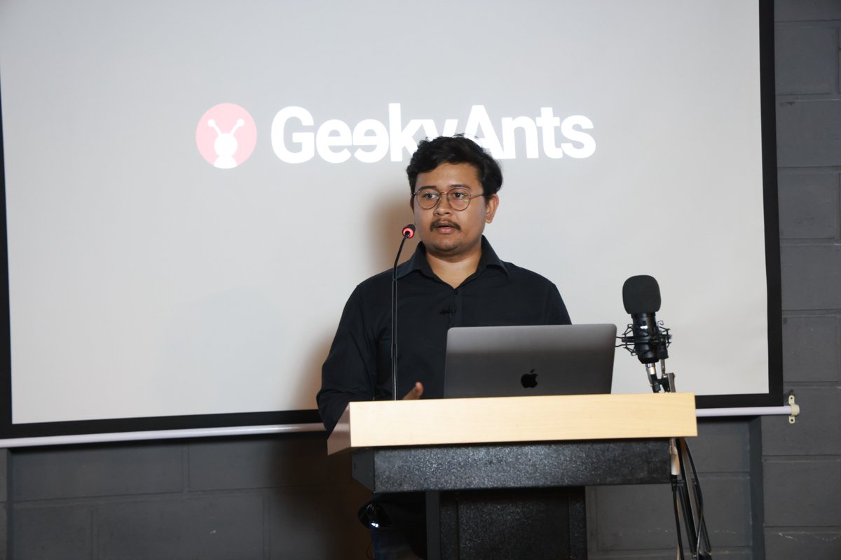 geekyants's tweet photo. Our 1st speaker is here!
@dewanshrawat15, Software Engineer, Udaan, in his talk titled, "Leveraging AI to Increase Dev Productivity" is exploring the ways in which developers can leverage ChatGPT.
Join us virtually - https://t.co/Be1SuNziUp
#AIxReactNative #GeekyAntsMeetup https://t.co/WOQU2Mgm3Y