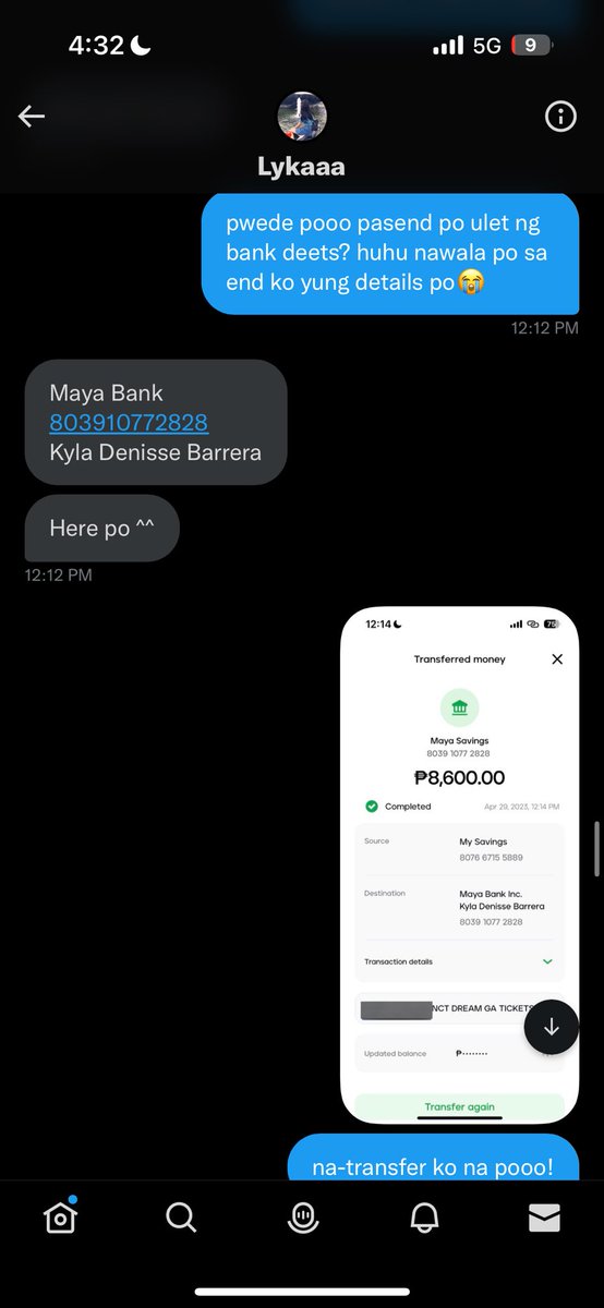 kdy_lvr's tweet photo. SCAMMER ALERT!! @Kylaaaaa733 

Hi kung sino ka man haha, maraming salamat sa pagscam sa’min ng ate ko hahaha. Sana alam mo kung gaano kaimportante sa’min ng ate ko ‘yung pera na kinuha mo. Nagkaka financial problems na kami pero nagmakaawa lang ako sa nanay ko dahil akala ko eto+ https://t.co/LcgZW6QqEb