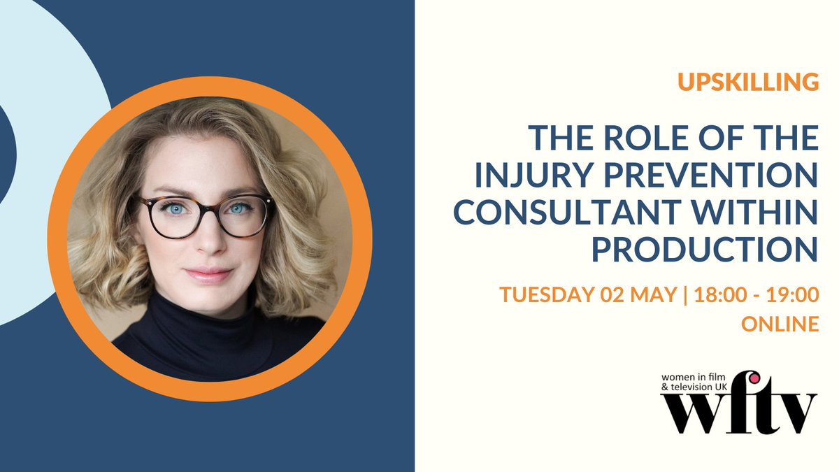 WFTV_UK's tweet photo. As part of WFTV's Upskilling series, don't miss @TomeLevi, founder of @thisisipc_, providing a deeper understanding of the role of the Injury Prevention Consultant &amp; how they support productions in their ongoing efforts to embrace best practices. Register: https://t.co/4DaTf2eVAr https://t.co/uBU8CpsUtA