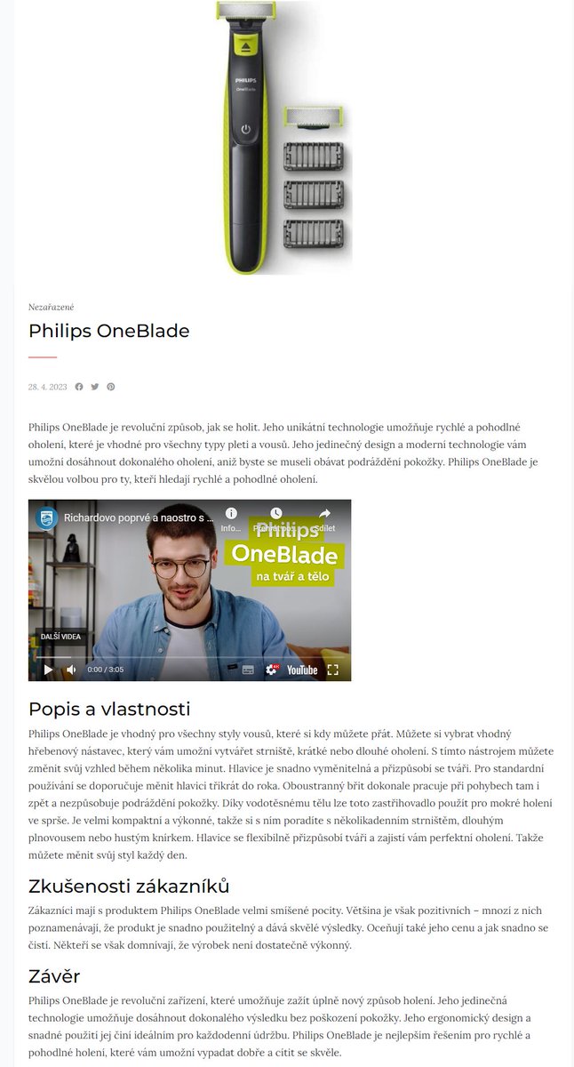 Adam_Gajdecka's tweet photo. Představte si, že byste mohli mít produktový článek s obrázkem, videem a CTA tlačítkem do eshopu na jedno kliknutí?  Sen? Realita!

Nová funkce "Produktové články" 

👇
https://t.co/VWEcAbgznO… Toto je pecka pro celý affil, eshopy, podpůrné webíky apod. Přikládám náhled https://t.co/0Juo6agsnJ