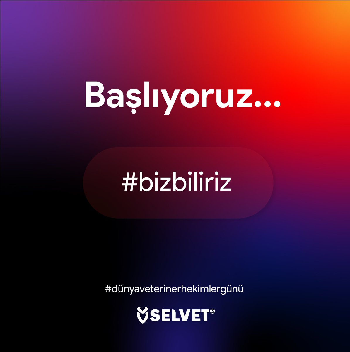 Başlıyoruz...
#bizbiliriz 
#dünyaveterinerhekimlergünü