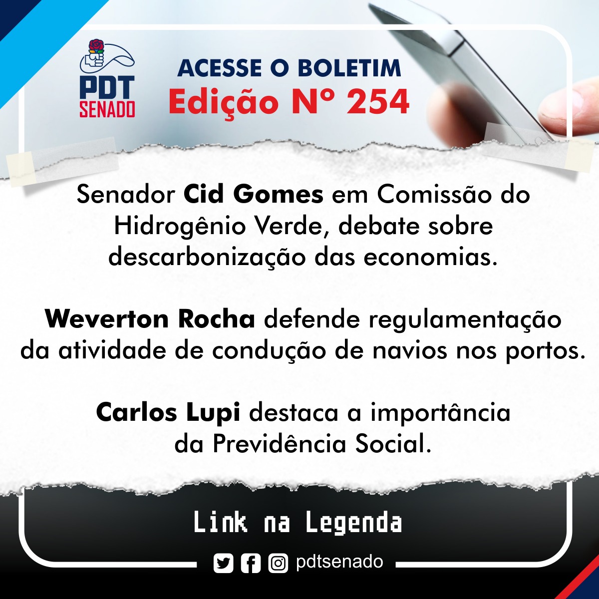 PDT Senado tweet media