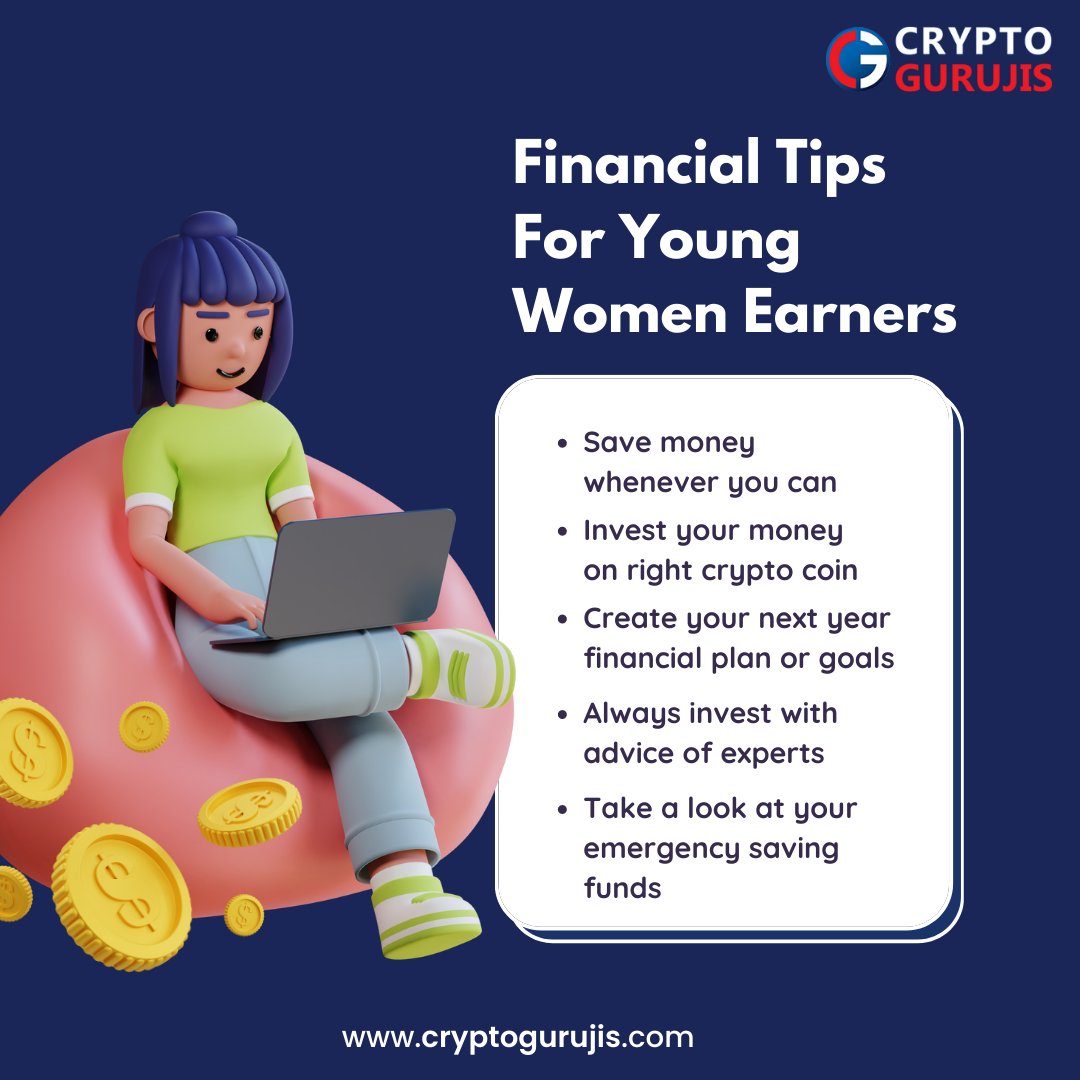 CryptoGurujis's tweet photo. Attention young earning women! 💥Take control of your financial future with our game-changing tip! 🤑

Follow us for more tips and tricks related to crypto currency.

#financialtip #youngwomen #investinyourself #financialgoals #cryptos #cryptogurujis https://t.co/BaLcyokFzy