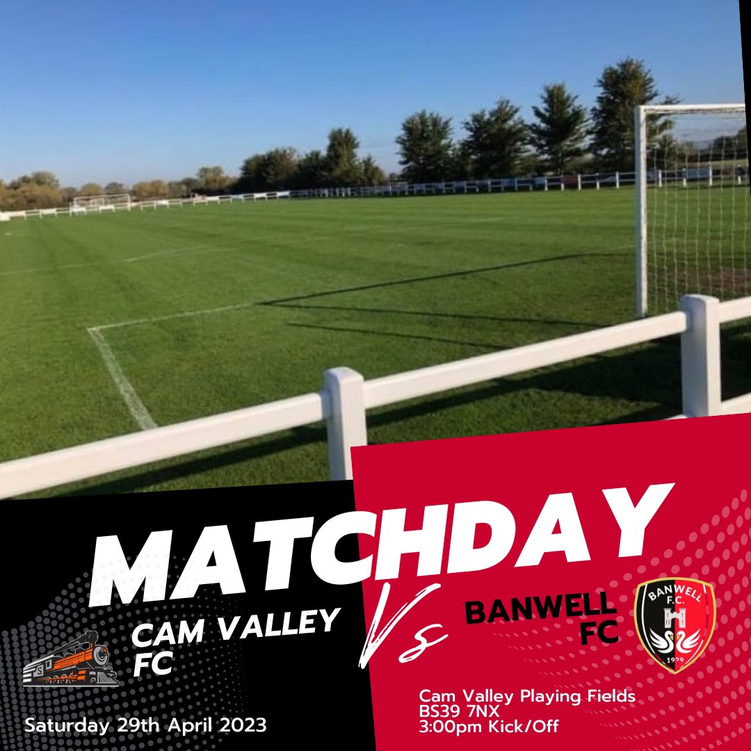 banwellfc's tweet photo. ⚽️ | Matchday 

⚽️ @CamValleyFC vs Banwell FC
⌚ 3:00pm
🏆 @uhlsportUK @somersetcfl Div 2 
🏟 Cam Valley Playing Fields, Paulton, BS39 7NX 
🎟️ Free Entry &amp; Parking 

Matchday Sponsors: @theTRUESPEED &amp; @DbdSecurityLtd 👏🏻

@swsportsnews @westcountryfb 

#UpTheBan⚫️🔴 https://t.co/i6CgKv5RVC