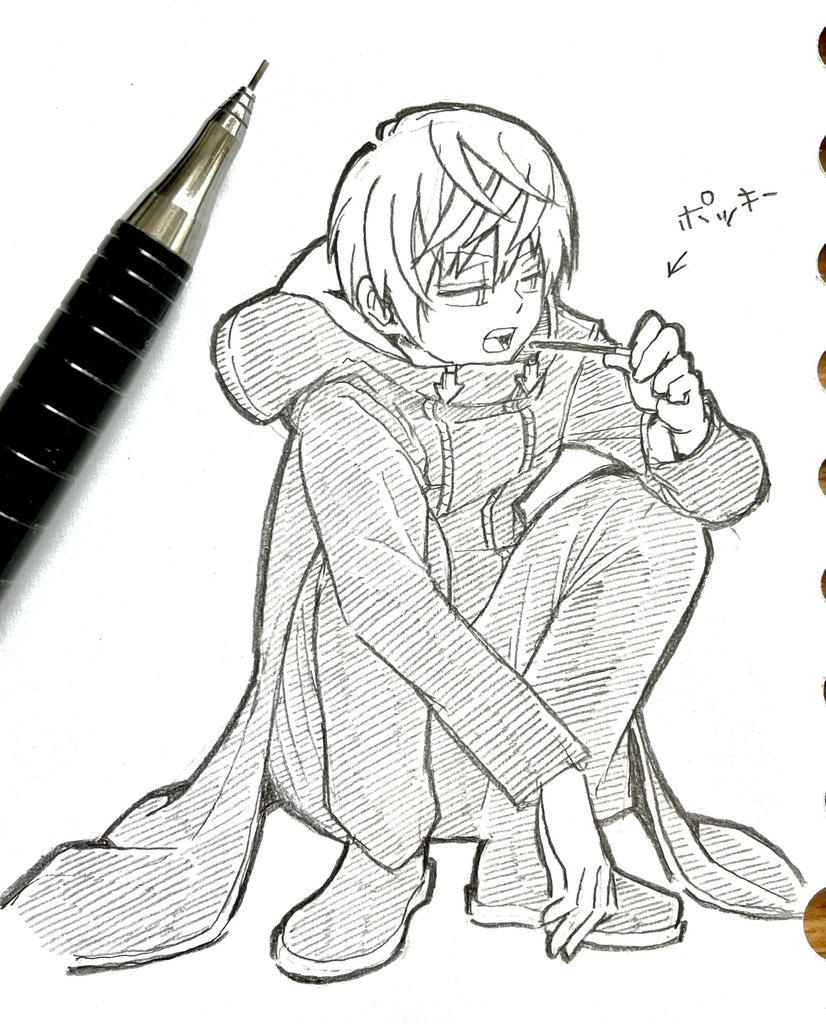 こんばんは!
もう5月になりますね🍀
私の所も暖かくなってきました😊

今日のイラストは、あおいです✏️

#創作 #illustration #OC 
