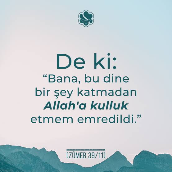 Dini yalnızca Allah'a has kılacağız ki ,Yüce Allah'ın has kulları olabilelim. Eğip bükmeden, onun söylediği, onun istediği gibi....