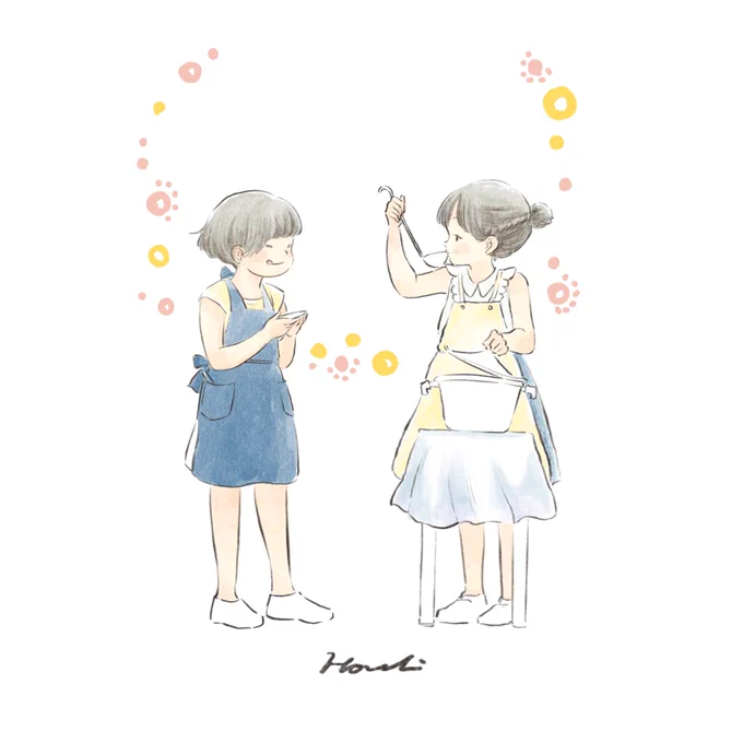 今日のご飯は何かな? #procreate #イラスト