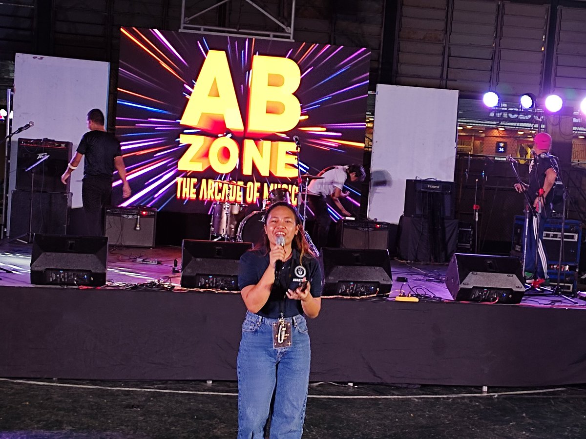 abtheflame's tweet photo. ABSC president Kim Czaccei Dacanay delivers her opening remarks. |  @TheFlame_SLAM

#ABTheFlame
#ABWeek https://t.co/16VMivtsRb