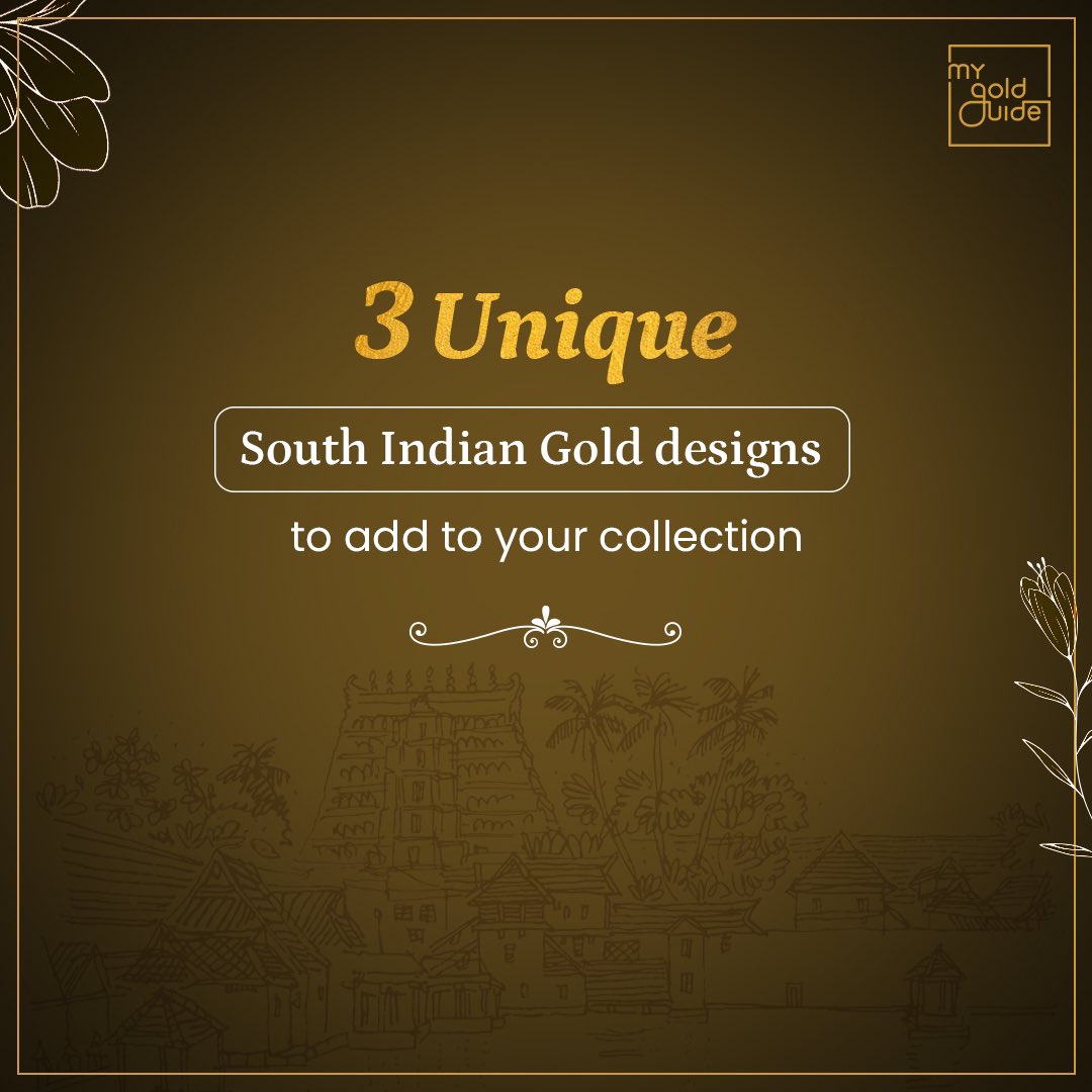 mygoldguide's tweet photo. Add a touch of South Indian elegance to your jewellery collection with these stunning gold designs.
#BuyingGold #Gold #MyGoldGuide #GoldLookbook #SouthIndianJewellery https://t.co/suWS2W4Hsp