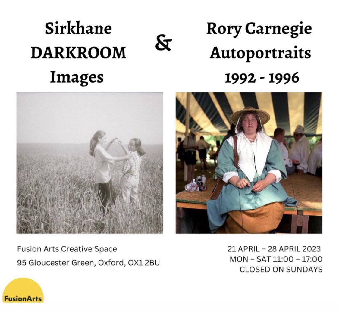 EXHIBITION EXTENDED for one extra day! 🎞️Images from Sirkhane DARKROOM 🎞️Rory Carnegie Autoportraits 1992-1996 Pop into 95 Gloucester Green Oxford between 11am - 5pm today! @Photo_Oxford @sirkhandarkroom @RoryCarnegie