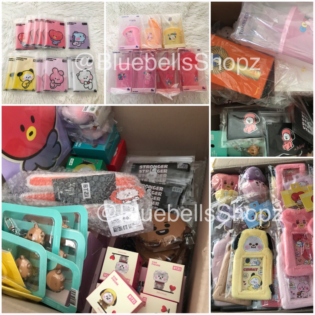 Bluebellsshopz's tweet photo. 🎈เดี๋ยวคืนนี้มาลงสิ���ค้า BT21 ลดราคาพร้อมส่ง ให้นะคะ 
มี passport case , Airpod case, แก้ว , Handy Fan, พวงกุญแจและอื่นๆ ใครสนใจฝากติดตามด้วยค่า ☺️💜

#ตลาดนัดbt21 https://t.co/C1kKwk1bw3