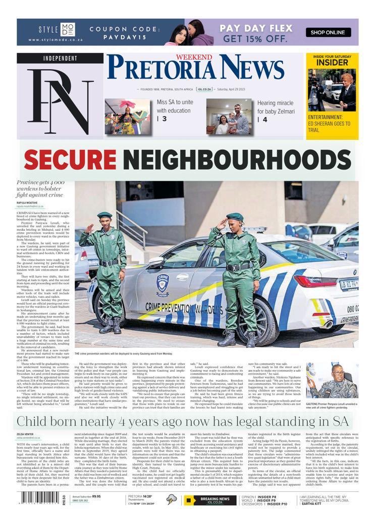 Ready to protect and serve # GrowingGautengTogether