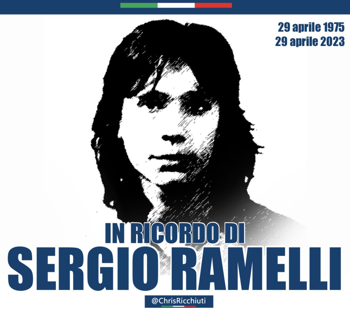 #29aprile
In ricordo di Sergio #Ramelli, giovane militante del #FrontedellaGioventù ammazzato a colpi di chiave inglese dall’estrema sinistra per aver condannato l’operato delle Brigate Rosse in un tema scolastico.

#SergioRamelli #IoNonDimentico