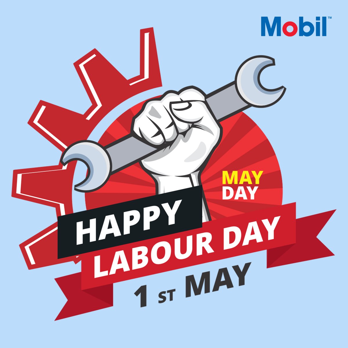 Selamat hari buruh internasional untuk para pekerja dan buruh di seluruh dunia. Tetap semangat.

Follow IG @mobillubricants_pkn
Follow IG @pknmarketing

#laborday
#hariburuh
#exxonmobil