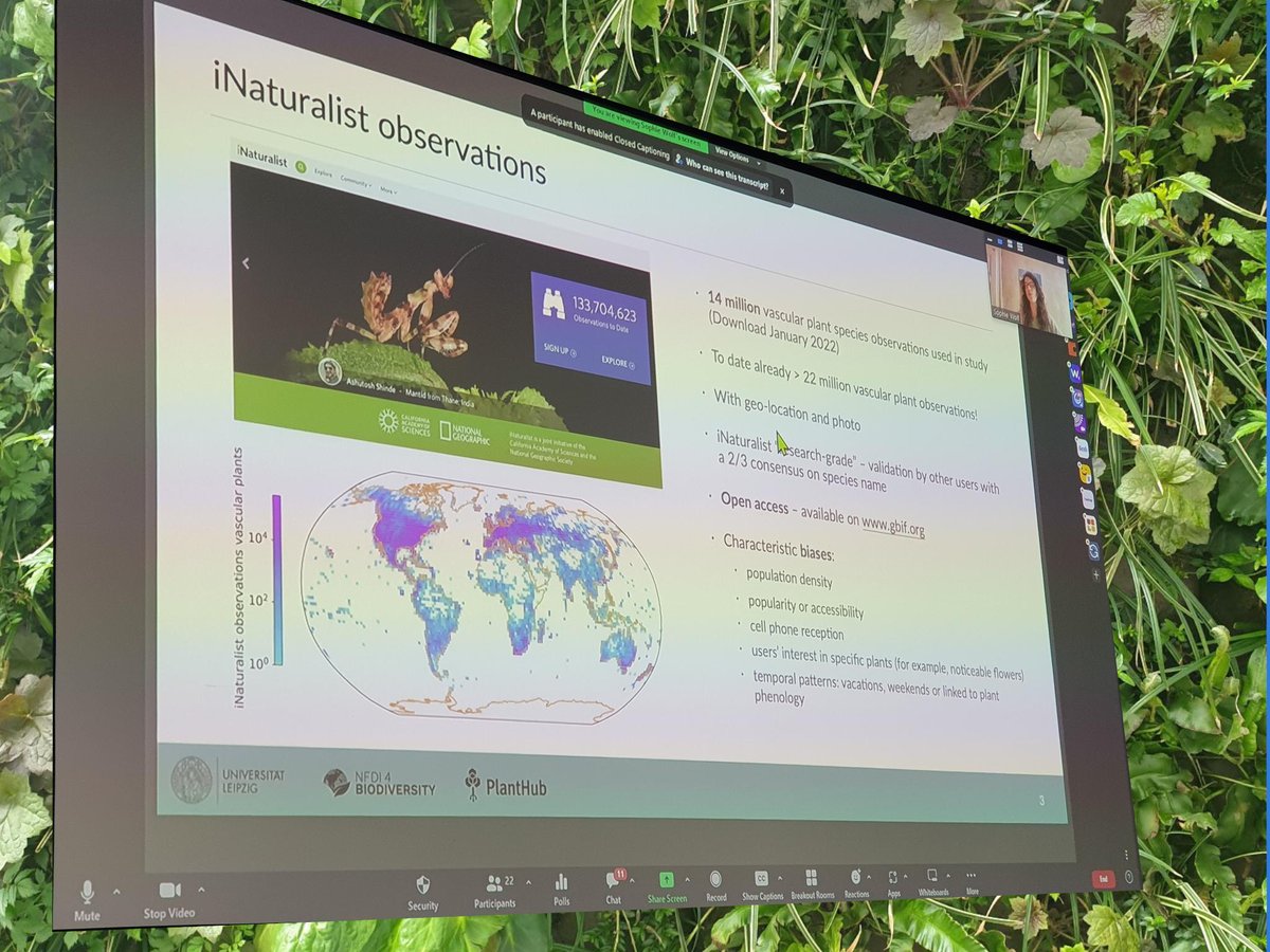 New times in terms of global trait data harvesting with respect to scale &amp; approach (citizen science). Sophie Wolfs talk at the #EGU23.  nature.com/articles/s4155…