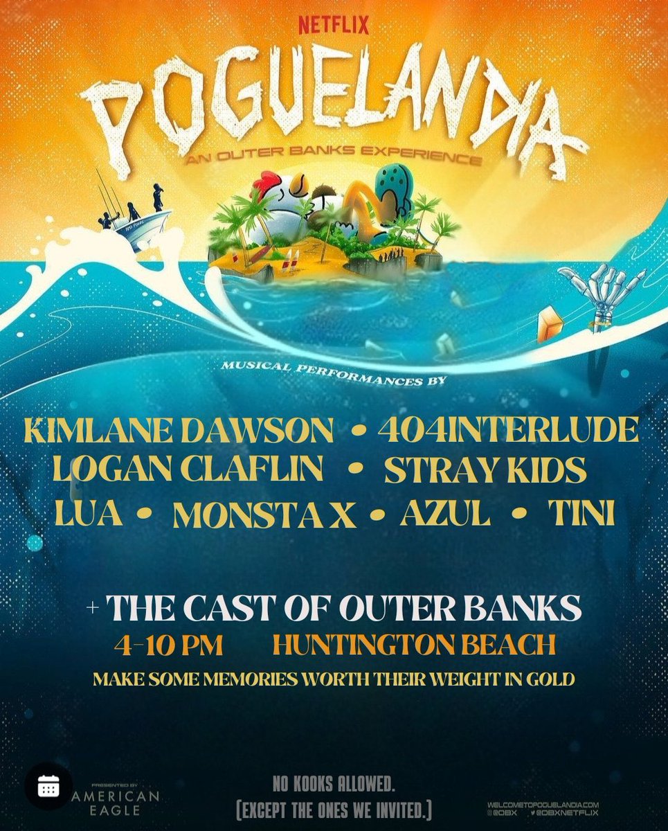 ⠀
⠀⠀⠀ ⠀
⠀⠀⠀ ⵌ dailyupdates • • • new post!

Netflix organise un événement spécial pour la sortie de la saison 3 d'Outer Banks. 
⠀⠀ ⠀