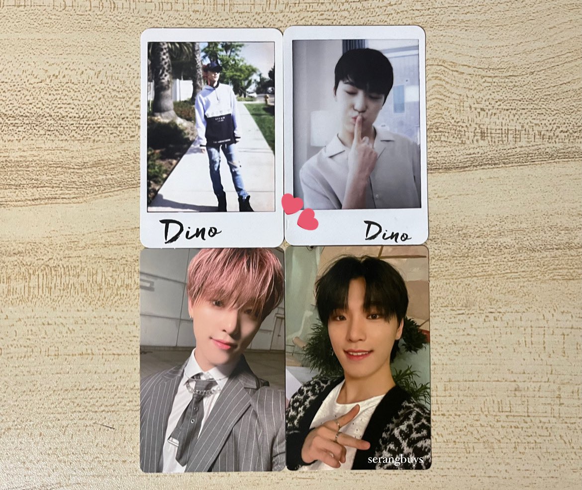 serangbuys's tweet photo. wts lfb ph | #serangonhand

dino al1 attacca pcs
☁️ 600 php + lsf
☁️ already onhand
☁️ 7 days reservation
☁️ no cancellations
☁️ marked pc w marks

reply or dm mine

💭 svt seventeen photocard https://t.co/FCo9RQKpVS