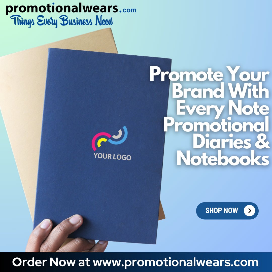 📣 Promote your brand with style! 📚🖋️
📓 Choose from a range of promotional #diaries and #notebooks at PromotionalWears.com
🛒 Shop online at promotionalwears.com/personalised-d…
#corporategifts #eventgifts #conferencegifts #promotionalproducts