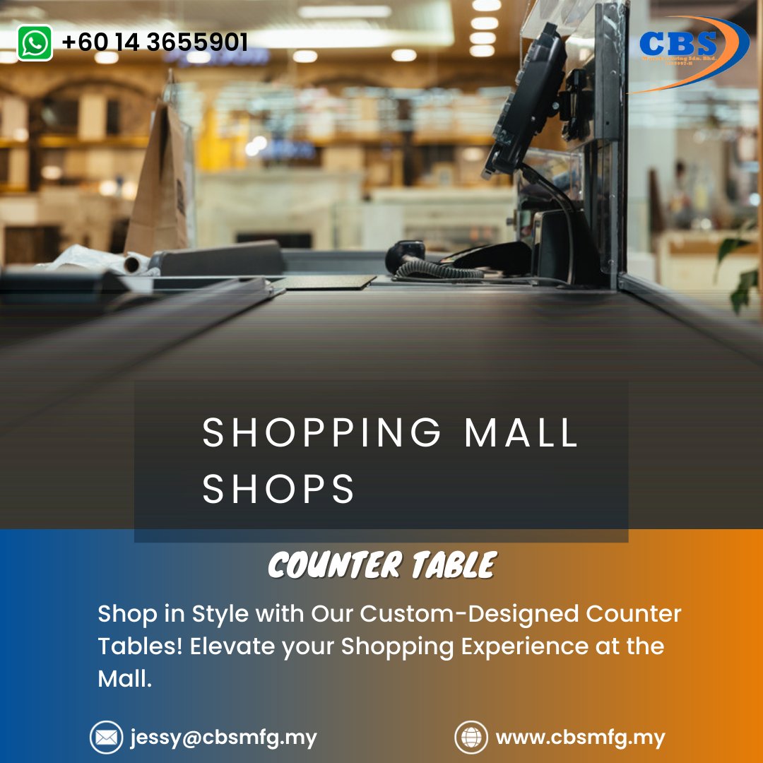 cbsmfg's tweet image. Upgrade your shopping mall shop with a custom-designed counter table! Stand out from the crowd and attract more customers with our unique designs.
Enquire on WhatsApp:+60 14 3655901
#countertable #shopping #customfurniture #malaysianfurniture #furniture #malaysia #homedesign