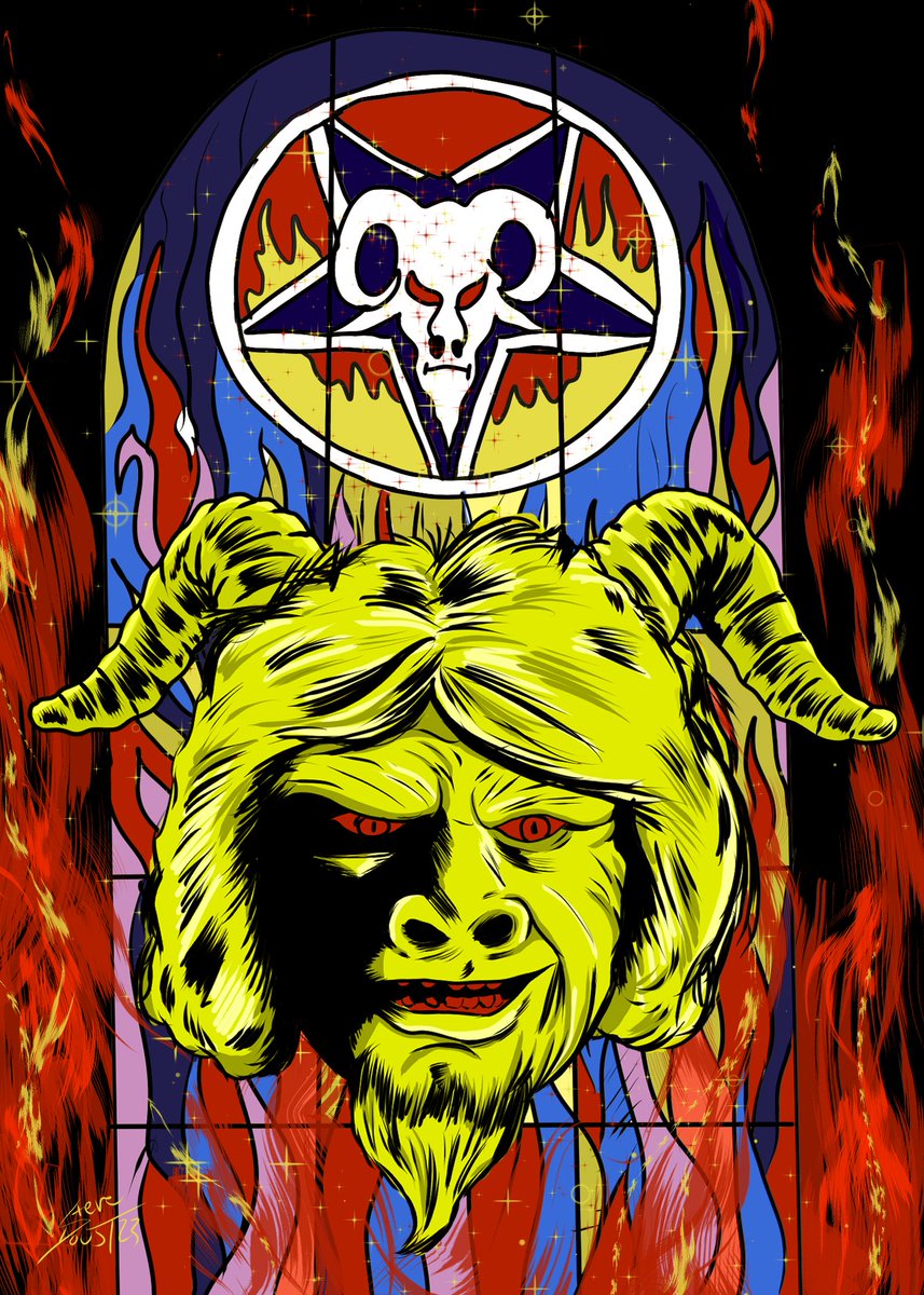 StevieDrawStuff's tweet photo. Final Drawing of the night is Devil's Rain for The Last Drive In on @Shudder with @therealjoebob @kinky_horror #thelastdrawin #devilsrain #Walpurgisnacht #horror #art #mutantfam https://t.co/ixiXTZuYgp