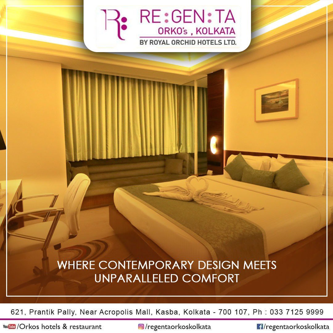 RegentaOrkos's tweet photo. Why choose something less When you are getting contemporary design along with the best comfort! 

Regenta Orkos Kolkata will provide you the premium quality service! Once you visit us, there’s no going back! 

Make your stay memorable with us! 

For enquiries: 033 7125 9999 https://t.co/4EOIZ0DvY2