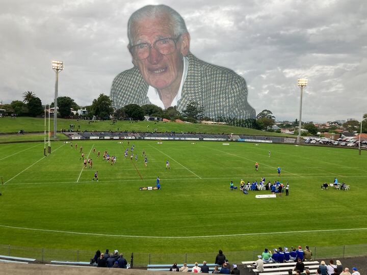 newtownrlfc's tweet photo. Hopefully the great man is enjoying the spectacle. #FrankHydeShield https://t.co/uC3hG0EUQ7