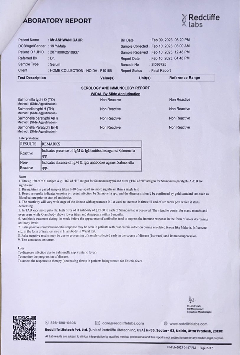 mansig28's tweet photo. DIAGNOSE GIVEN TO ASHWANI IS QUESTIONABLE !!!
Ashwani’s reports of 10 feb ,11 feb &amp; 13 feb are normal , all  organs were normal functioning https://t.co/3YFaMdbjKL
