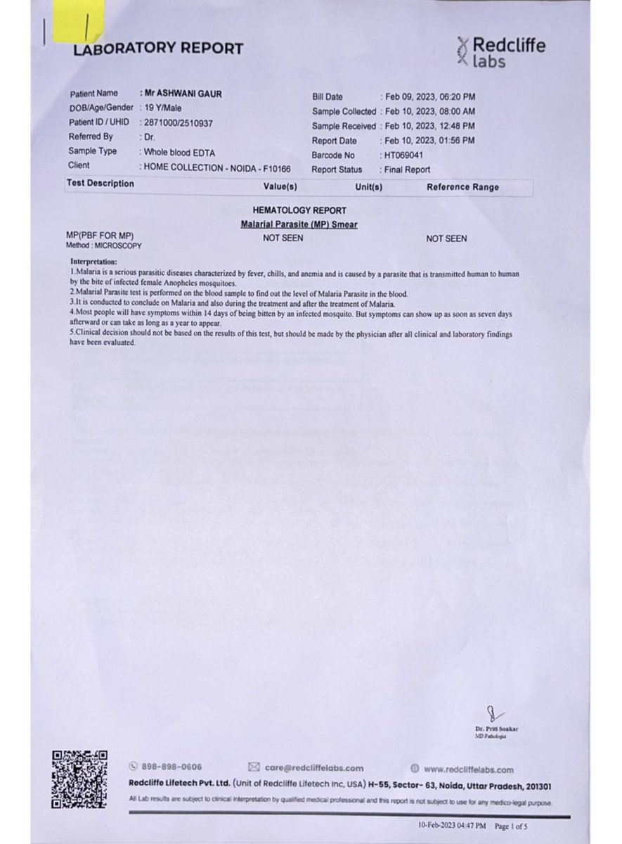 mansig28's tweet photo. DIAGNOSE GIVEN TO ASHWANI IS QUESTIONABLE !!!
Ashwani’s reports of 10 feb ,11 feb &amp; 13 feb are normal , all  organs were normal functioning https://t.co/3YFaMdbjKL