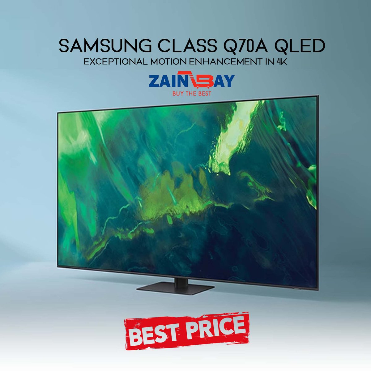 Samsung Class Q70A QLED for Exceptional Motion Enhancement in 4K. Use Promocode FIRST01 for your First Purchase to get Amazing Discounts.
To Know More Visit: zainbay.com

#Samsung #SamsungTV #SamsungQLEDTV #SamsungLEDTV #samsungq70a #samsungsmarttv #SmartTV #Q70A #tv