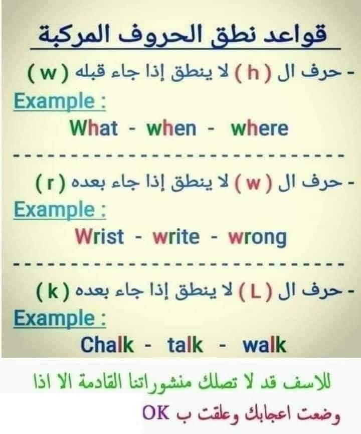 mr47gb's tweet photo. قواعد نطق الحروف المركبة https://t.co/CrioM4BJY4