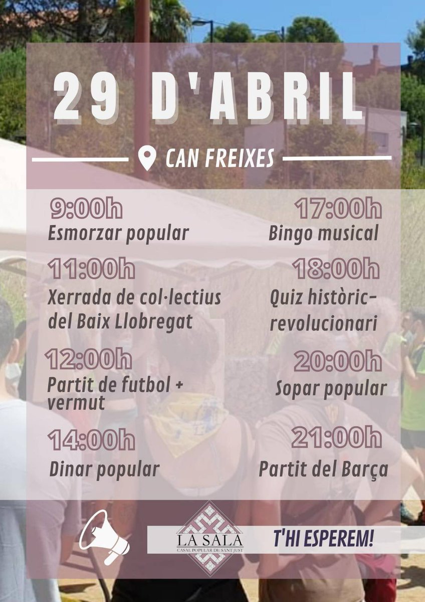 Hem passat la nit a Can Freixes per reclamar el que és nostre, després d’anys de lluita per aconseguir un espai on poder trobar-nos, coordinar-nos i fer teixit associatiu. 
Un espai pel poble i pel veïnat, veniu a defensar-lo ara mateix.