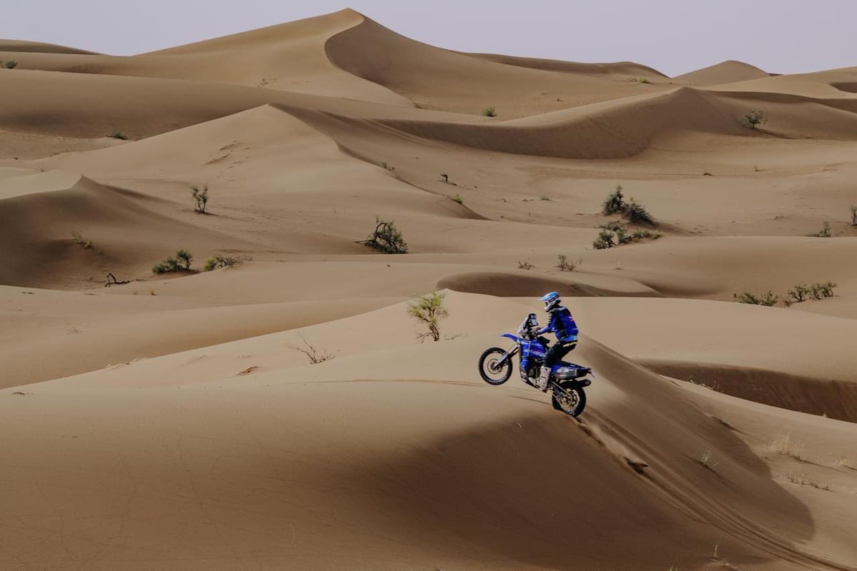 mototingle's tweet photo. 🇲🇦 Pol Tarrés maintaining the Ténéré World Raid Team's podium streak at Stage 5 at the Morocco Desert Challenge, which has seen the team on the rostrum every day so far 🏆🏁
#Tenere700 #WorldRaid https://t.co/LFHZJjTlLS