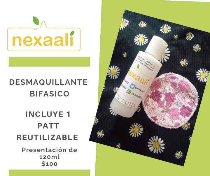 nexaali's tweet photo. 🌿PROMOCION🌿

Desnaquillante bifasico, elaborado a base de hidrolato de hamamelis, aceite de ricino, almendras y vitamina E.

Incluye patt reutiluzable de tela.

Presentación de 120ml

*Piezas limitadas

#nexaali🌿 https://t.co/FEtWYKqwbp