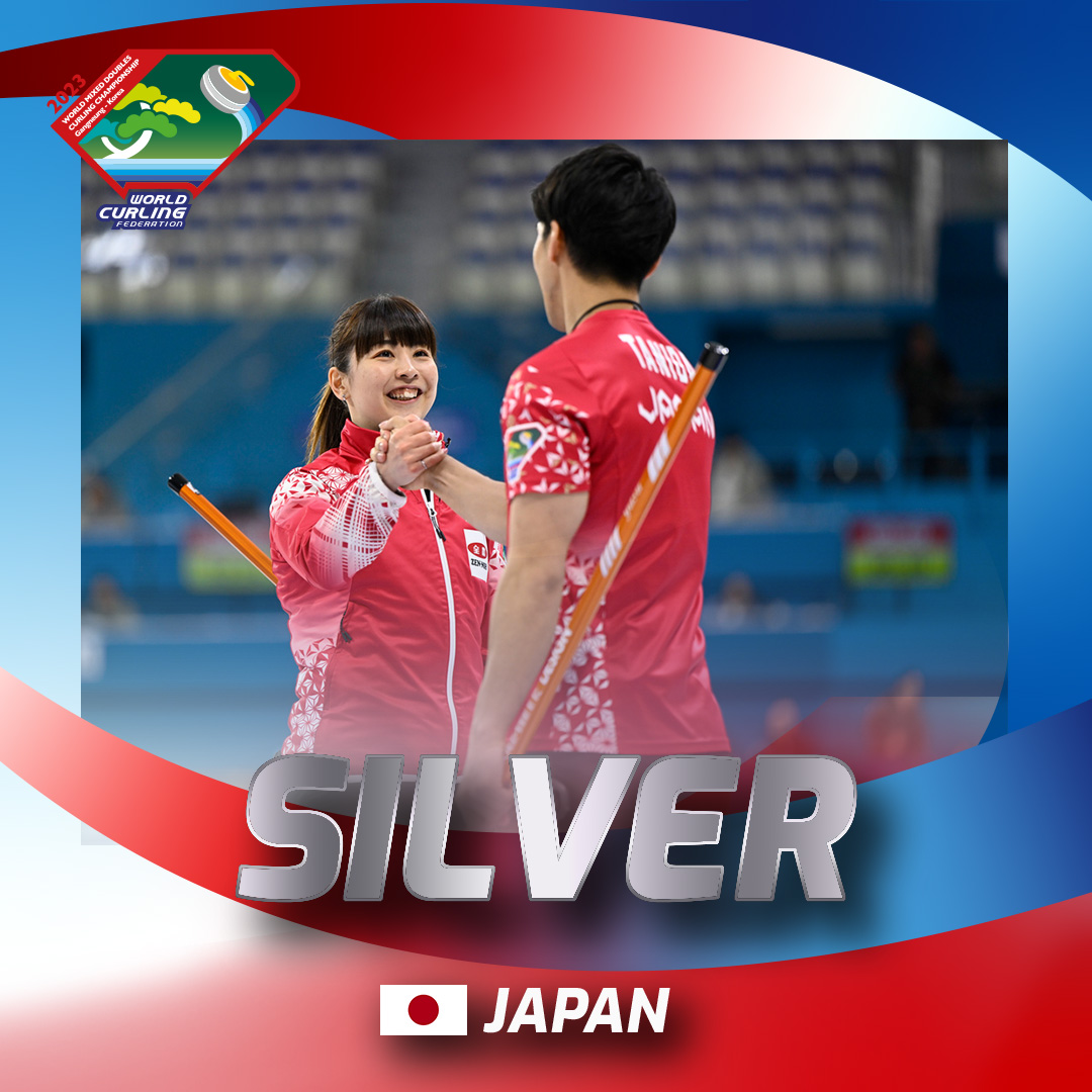 worldcurling's tweet image. Congratulations to Japan’s Matsumura Chiaki     and Tanida Yasumasa on earning silver at the World Mixed Doubles! 🥈🇯🇵

#WMDCC2023