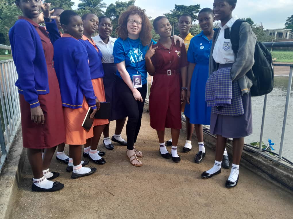 MiklahAlbinism's tweet photo. @MiklahLife through the initiative, @MiklahAlbinism, managed to sponsor two #PersonsWithAlbinism for #WordCampEntebbe, an event that focused on imparting digital skills, especially in relation to #Wordpress. Melanie &amp; Aisha attended &amp; got inspired alongside everyone else. https://t.co/TGzbqbhf3b