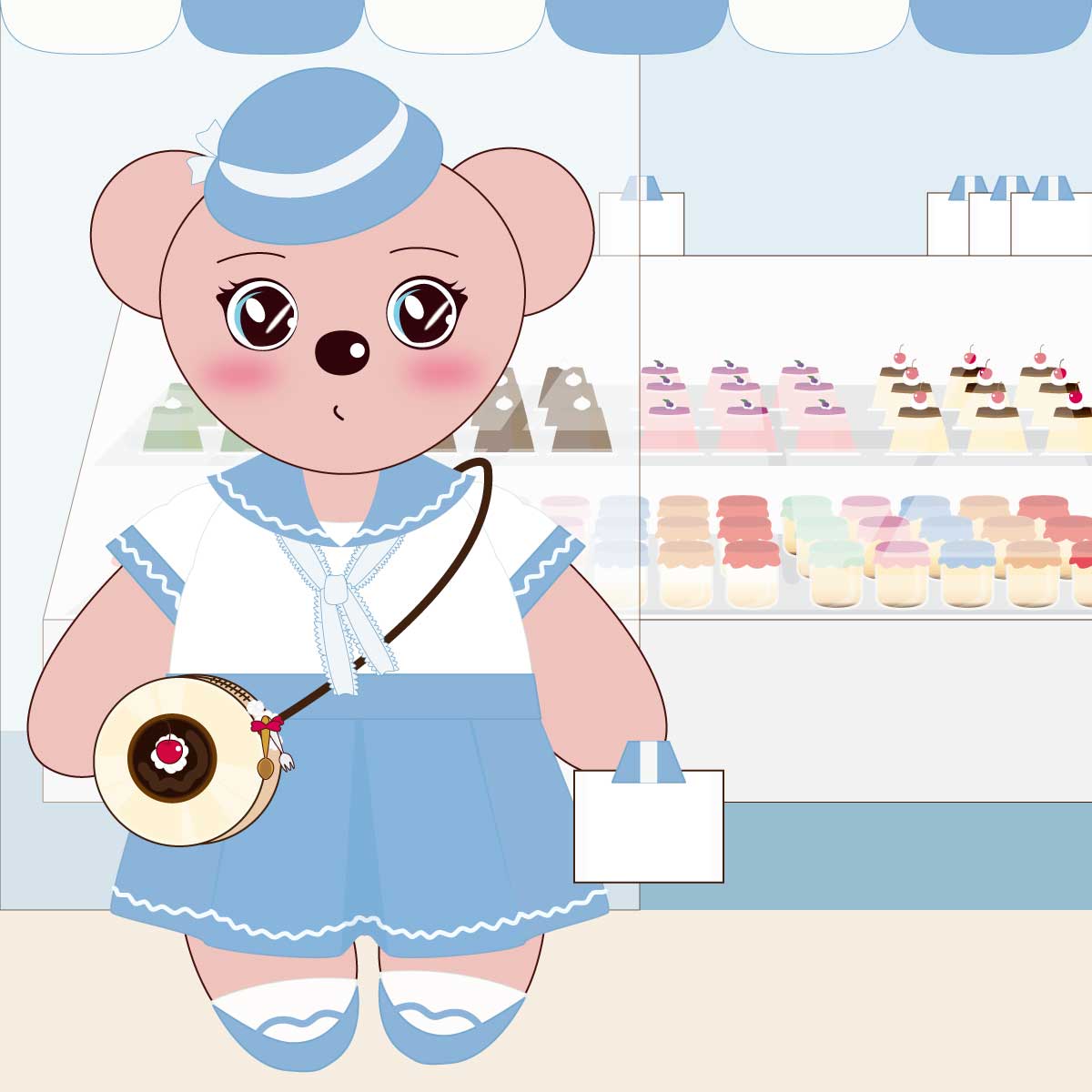 3s_miruse's tweet photo. 今日のおやつはプリン🍮たくさん買っちゃったｗ
#イラスト　#絵描きさんと繫がりたい https://t.co/7lQtVZ3Vo8