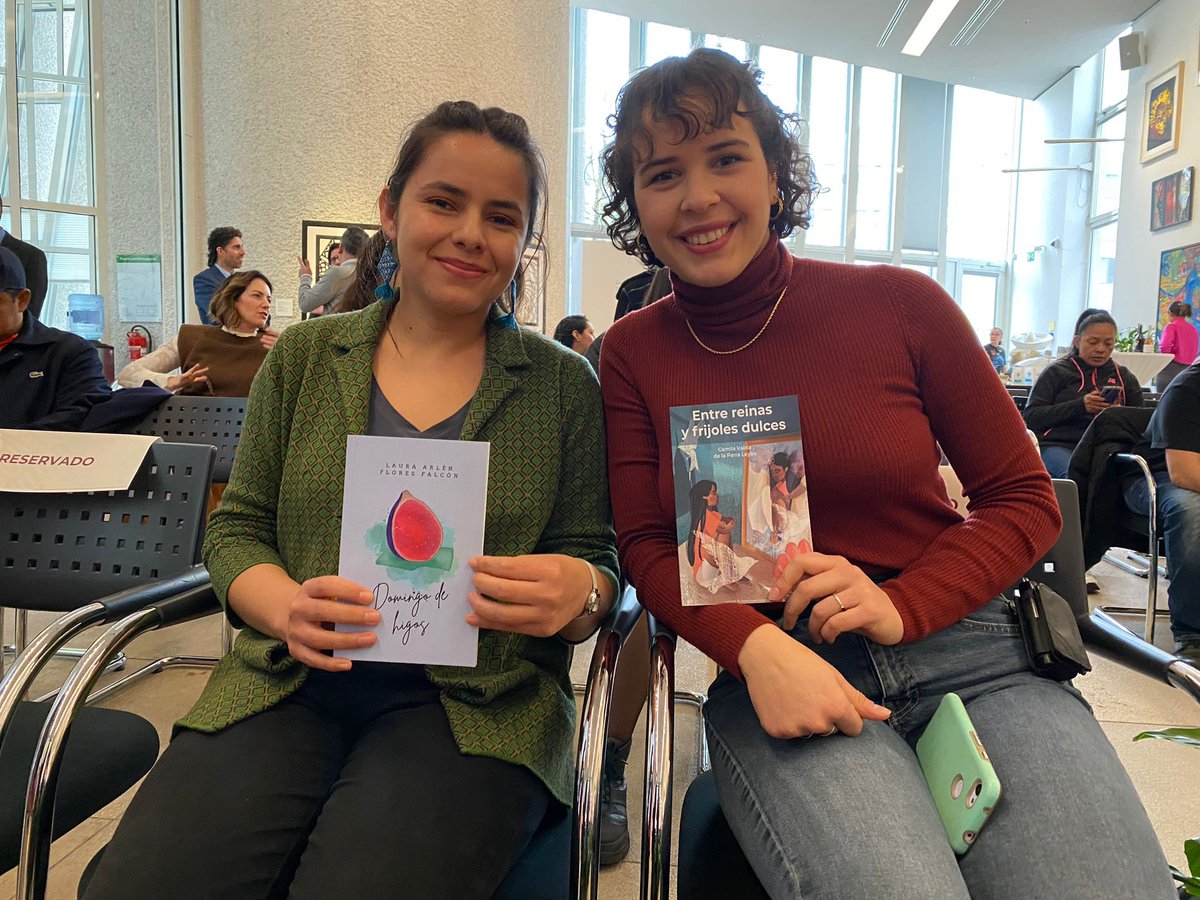 RGMXEuropa's tweet photo. Inicio formal a la 2da. edición de concurso de #Literatura con la presencia de dos talentosas escritoras: Laura Arlén Flores Falcón y Camila de la Parra Leyba. Ambas fueron las ganadoras del 1er. concurso  con sus📕 📖 “Domingos de higos” y “Entre reinas y frijoles dulces” #RGMX https://t.co/Sg4LNqJ6DI