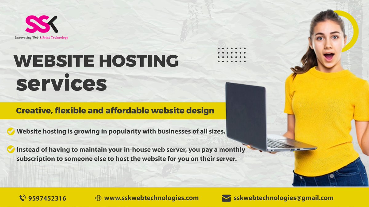 ssk_web's tweet photo. Website Hosting Services
"Creative, Flexible and Affordable website design"
#website #webhosting #webdesign #websitedesigner #sskwebtechnologies 
🌎https://t.co/yux6ICtA26
📲 95973 52316 https://t.co/cg124qDRBP